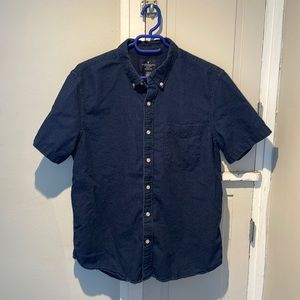 AE Polka Dot Short Sleeve Button-Up Men’s L
